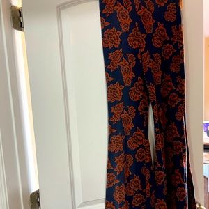 Forever 2- brand new with tags bell bottom flowered pants